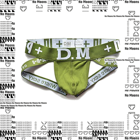 Stay Out My DMs Army Green Jockstrap - NO MOONS