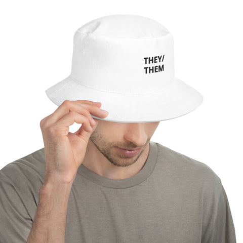 THEY/THEM BUCKET HAT - NO MOONS